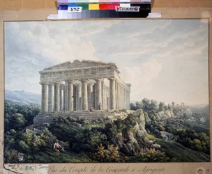 Le temple de la concorde à Agrigente
