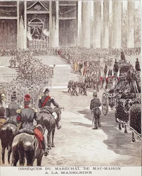 Les funérailles du maréchal Patrice de Mac Mahon (ou Mac-Mahon) (1808-1893) à l