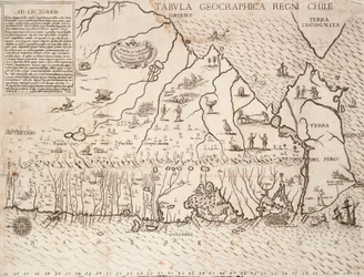 Carte du Chili compilée par les Jésuites
