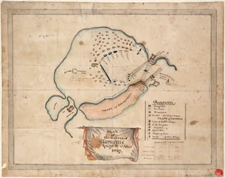 Plan de la bataille de Navarin, 21 octobre 1827