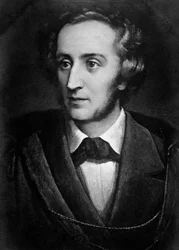 Portrait de Felix Mendelssohn Bartholdy (1809-1847), compositeur et directeur allemand