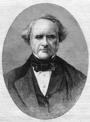 Portrait de George Peabody (1795-1869), entrepreneur et philanthrope, fondateur du Peabody Institute Conservatory de l