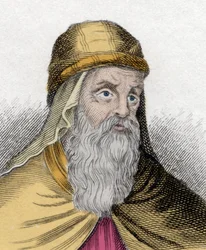 Portrait de Grégoire de Nazianze (Naziance), dit le Jeune ou Grégoire le Théologien (329-390), théologien et docteur de l