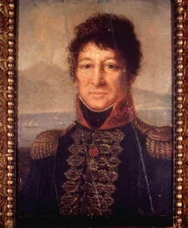 Portrait de Joachim Murat (1767 - 1815). Peinture anonyme du début du XIXe siècle. Museo Napoleonico à Rome