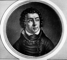 Portrait de Louis Alexandre Berthier (1753-1815), Prince de Neuchâtel, Maréchal de France - Gravure dans Collection complète des tableaux historiques de la révolution française, en trois volumes