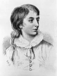 Portrait de Percy Bysshe Shelley (1782 - 1822) poète romantique anglais à l