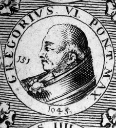 Portrait du pape Grégoire VI (mort en 1048).
