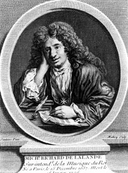 Portrait de Richard Delalande, surintendant de la Musique du Roi; né le 15 déc. 1657 à Paris; décédé le 18 jan. 1726.
