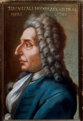 Portrait de Tommaso Antonio Vitali Modoni (1663-1745) compositeur et violoniste italien