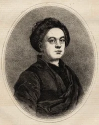 Portrait de William Hogarth (1697 à 1764), peintre et graveur anglais.