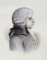 Portrait de Wolfgang Amadeus Mozart (1756-1791) jeune (gravure)