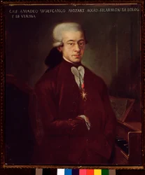 Portrait de Wolfgang Amadeus Mozart à 21 ans