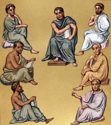 Portrait de différents médecins grecs (philosophes)