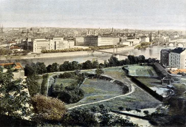 Prague, vue générale, fin du XIXe siècle
