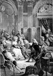 Lecture de "Paul et Virginie" dans les salons de Madame Necker - dans "Histoire de France" par Guizot