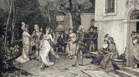 Festival rural, musiciens jouant pour la danse