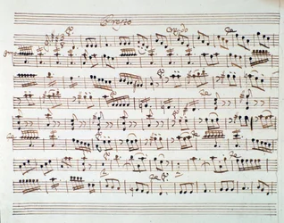 Page de partition pour le premier violon dans l