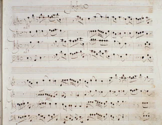 Page de partition musicale de l