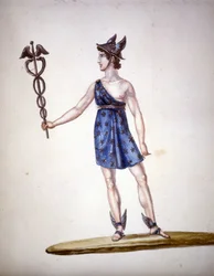 Le dieu romain Mercure, ou Hermès chez les Grecs