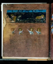 Le Codex Rossanensis pourpre, 6e siècle (manuscrit)