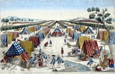 Vue du camp de l
