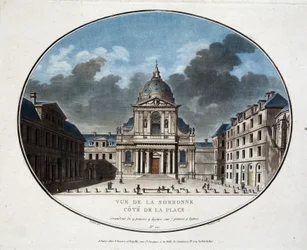 Vue de la Sorbonne, du côté de la place