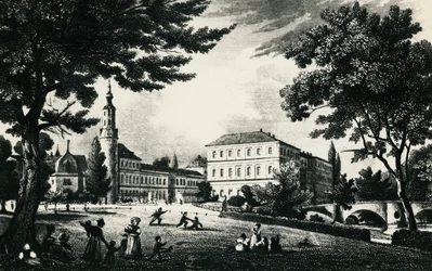 Château de la ville de Weimar, gravure