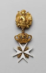 Croix de Malte, ou croix de saint Jean (ordre de Malte ou de Saint Jean de Jérusalem, dit ordre de l