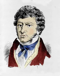 Portrait du compositeur irlandais John Field (1782 - 1837).