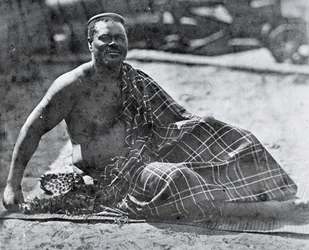 Le roi Cetshwayo en exil au Cap