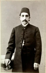 Empire ottoman : Portrait du sultan Abdulhamid II (1842-1918). Photographie. Ankara, Société Historique Turque
