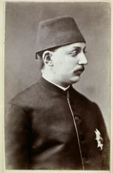 Empire Ottoman : Portrait du Sultan Murad V (1840-1904). Photographie. 1876 Ankara, Société Historique Turque Turquie