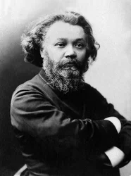 Portrait de Clovis Hugues (1851-1907), poète et homme politique français.