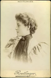 Portrait de la comédienne Melle Brandes (Marthe Brandes