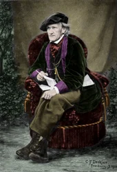 Portrait du compositeur Richard Wagner (1813-1883) à la Villa Tribschen à Lucerne, Suisse