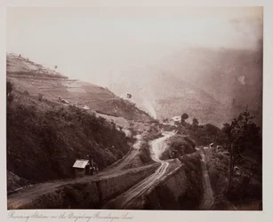 Station de retournement sur la ligne Darjeeling-Himalaya, c.1885