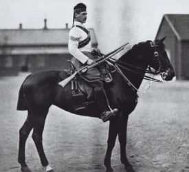 Sergent des 92e Gordon Highlanders, équipé comme un fantassin monté
