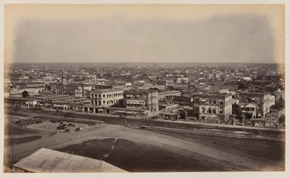 Vue depuis le monument Ochterlony, Calcutta