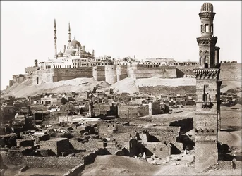 Vue du Caire, photographie vers 1870