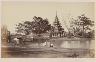 Vue des jardins d