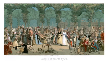 Le jardin du Palais royal, 1885.