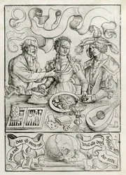 Amour mercenaire, vers 1511 (gravure sur bois)