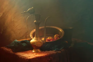 Nature morte classique en laiton