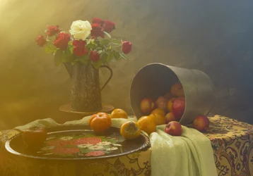 Nature morte rustique : la récolte