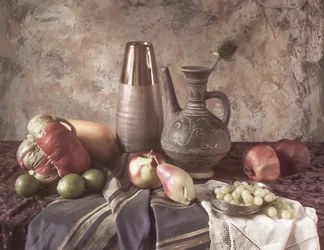 Nature morte rustique : la récolte