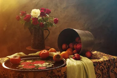 Nature morte rustique : la récolte