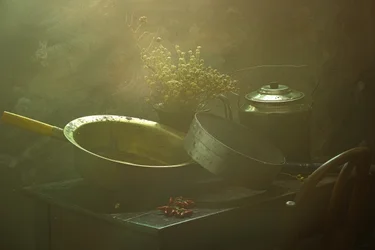 Nature morte chaleureuse dans une cuisine