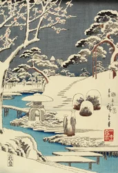 (Jardin couvert de neige), décembre 1854