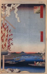 Rivière Asakusa, Rivière Miyato, Grande berge, Cent vues célèbres d