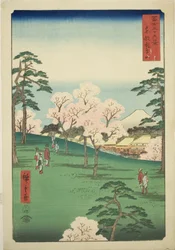 Colline Asuka dans la capitale orientale, de la série "Trente-six vues du mont Fuji"